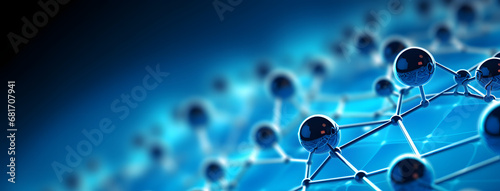  blue modern technology network illustration