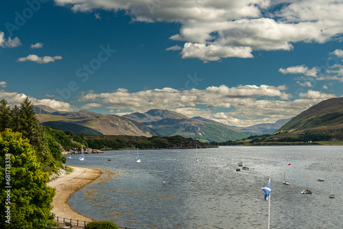 lake and mountains