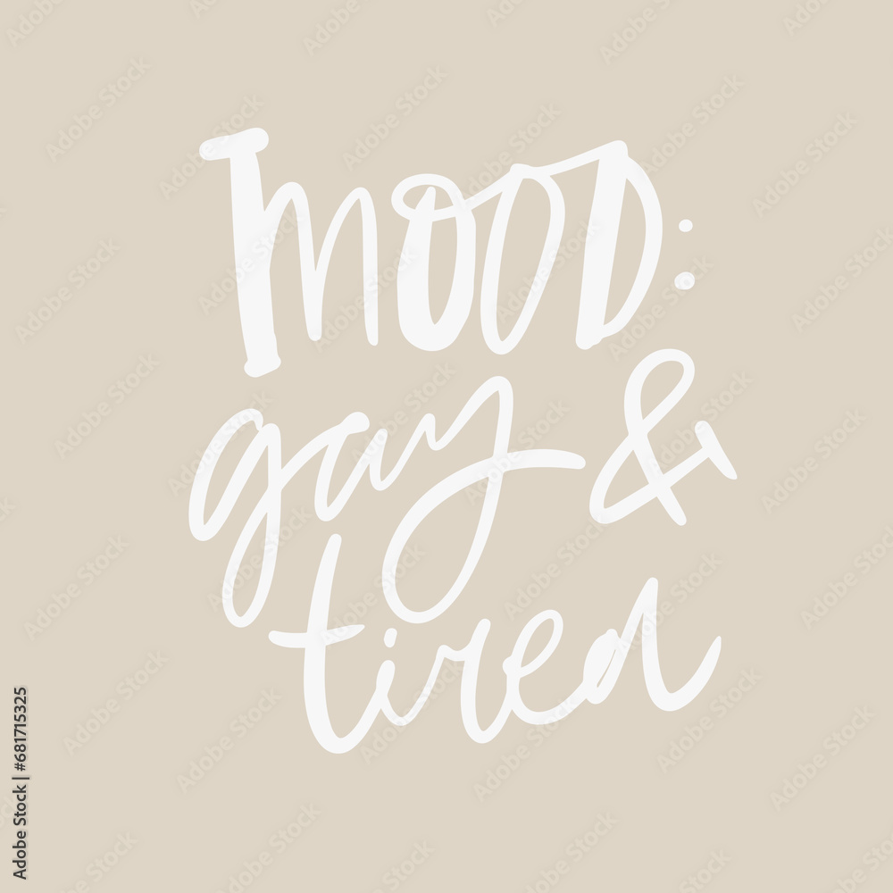 Gay quotes hand lettering illustration for your design Gay quotes hand lettering illustration for your design