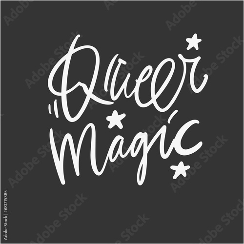 Gay quotes hand lettering illustration for your design