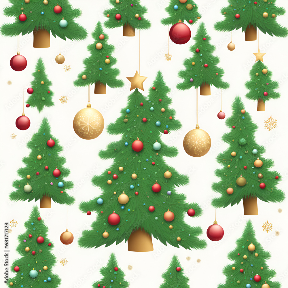 set of christmas trees set of christmas trees