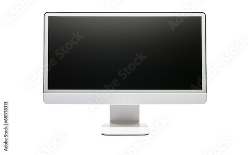 Attractive Modern Desktop Computer LCD Isolated on Transparent Background PNG.