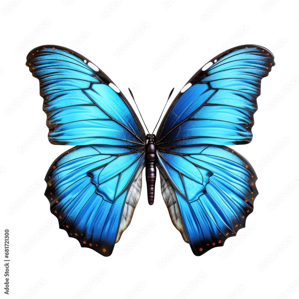 Blue butterfly , isolated on transparent Blue butterfly , isolated on transparent