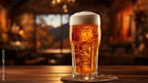 A pint of beer served in a glass