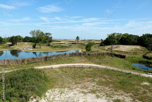 lovely view on the nature in in the Zwin, Belgium photo