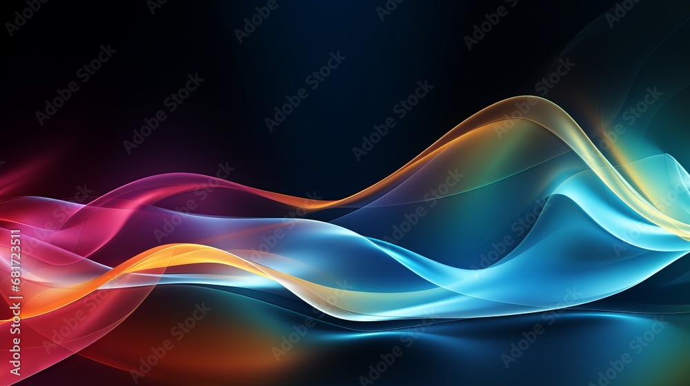 Abstract multi colored wave design glossy streaming advanced Abstract multi colored wave design glossy streaming advanced