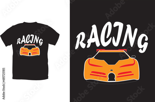 Racing T-shirt design