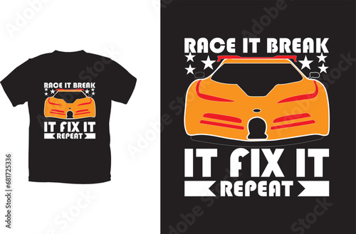 Racing T-shirt design