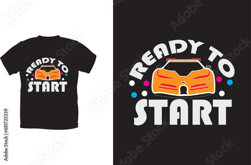 Racing T-shirt design