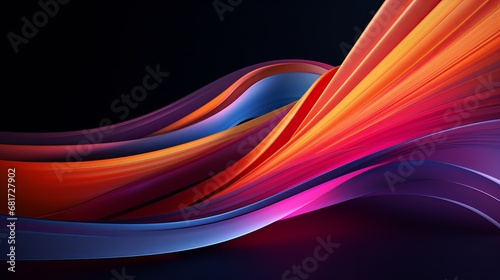 Abstract colorful 4k wallpaper 3d illustration
