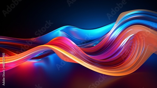 Abstract colorful 4k wallpaper 3d illustration