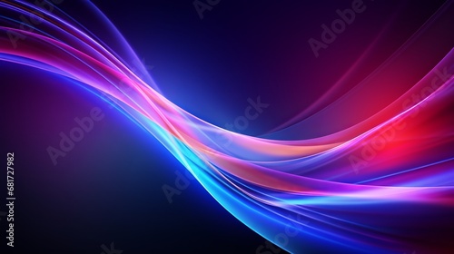 Abstract colorful neon filaments foundation