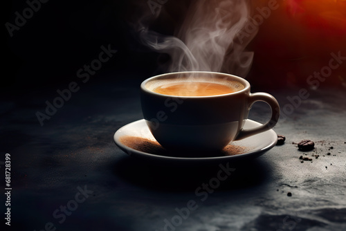 image of a freshly brewed cup of coffee