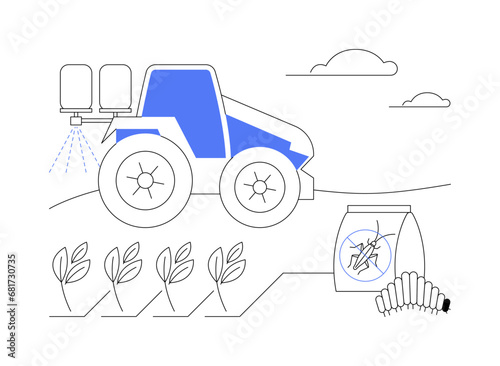 Insecticides abstract concept vector illustration.