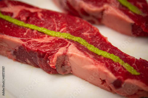 Raw Japanese Wasabi Steak