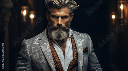 Portrait of a man in a trendy suit © Cassia