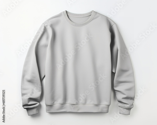 Heavy Blend Crewneck Sweatshirt mockup, overcast, white © Nate