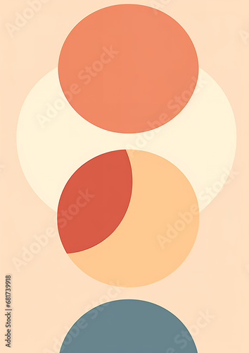 Wallpaper Mural The sky poster modernist art print, in the style of light pink and orange, gender-bending iconography Torontodigital.ca