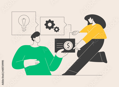 Business plan abstract concept vector illustration.