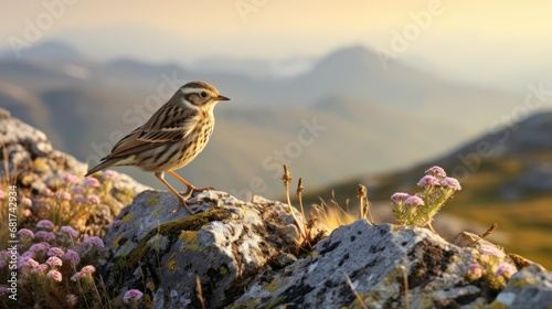 A woodlark photographed photo