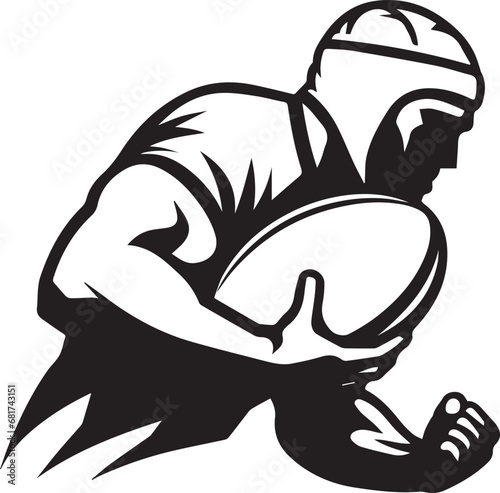 Rugby player EPS, Rugby player Silhouette, Rugby player Vector, Rugby player Cut File, Rugby player Vector