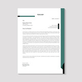 Corporate business letterhead design template
