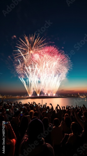 People gather with family and friends to ring in the new year with festive pa...