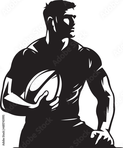 Rugby player EPS, Rugby player Silhouette, Rugby player Vector, Rugby player Cut File, Rugby player Vector