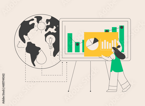 Management of resources abstract concept vector illustration.