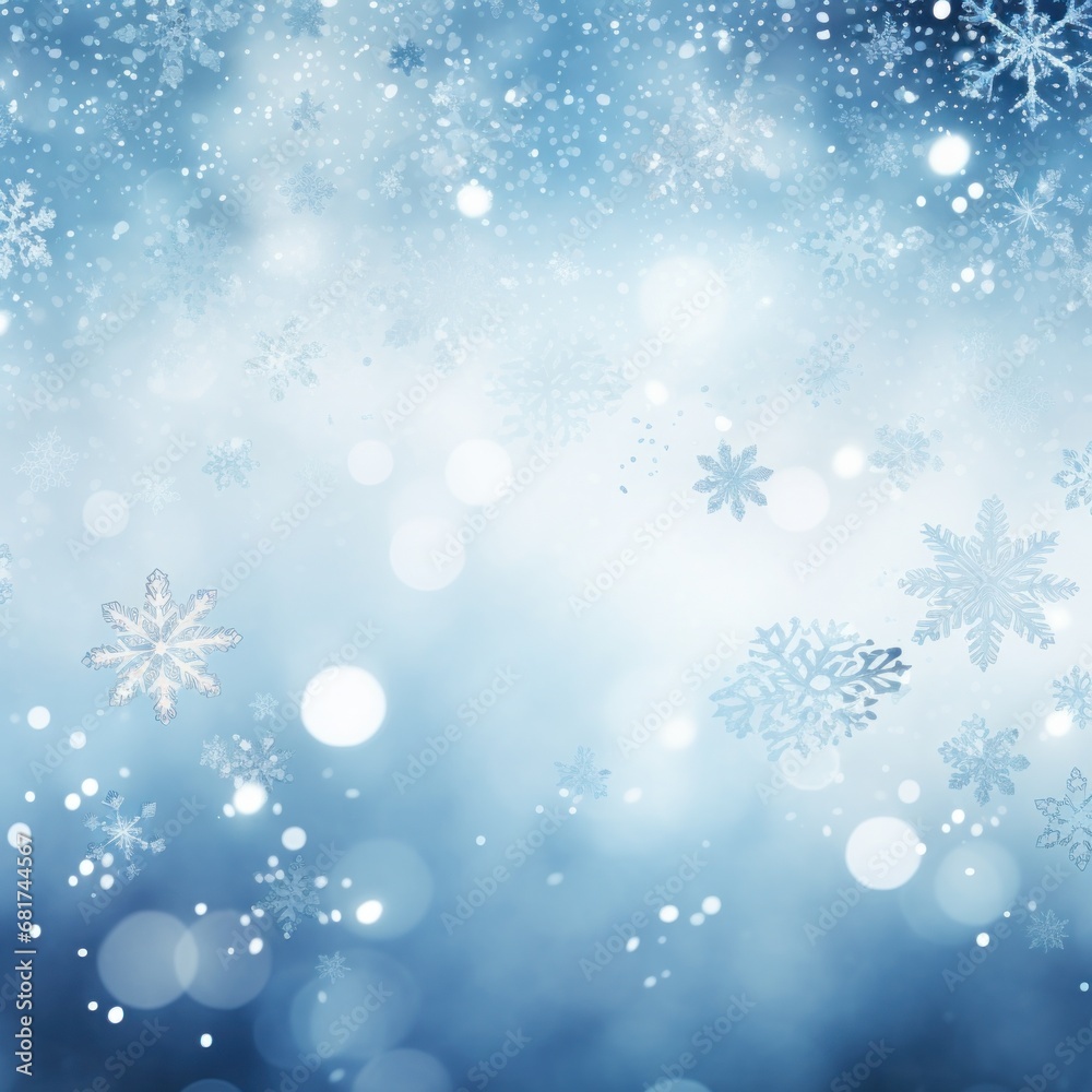 A white background with sparkling snowflakes