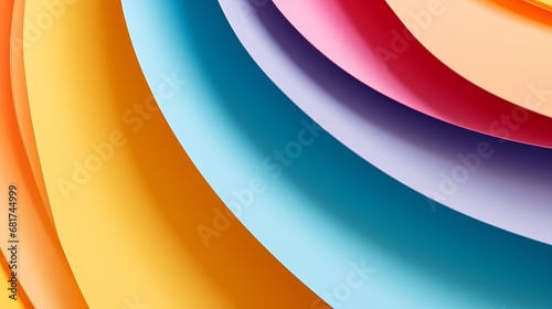 A colorful piece of paper with space to write on