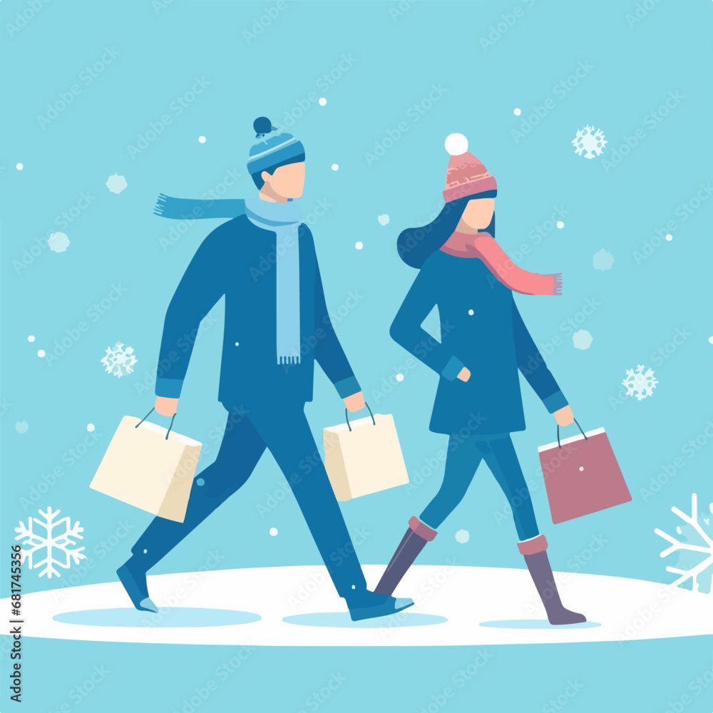 Flat Vector Illustration of peoples doing shopping in winter Christmas, flat vector illustration of Christmas sale shopping, doing shopping for christmas
Flat Vector Illustration of peoples doing shopping in winter Christmas, flat vector illustration of Christmas sale shopping, doing shopping for christmas