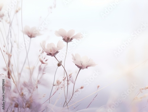 wonderful fairy flowers in a field  high resolution. AI Generative