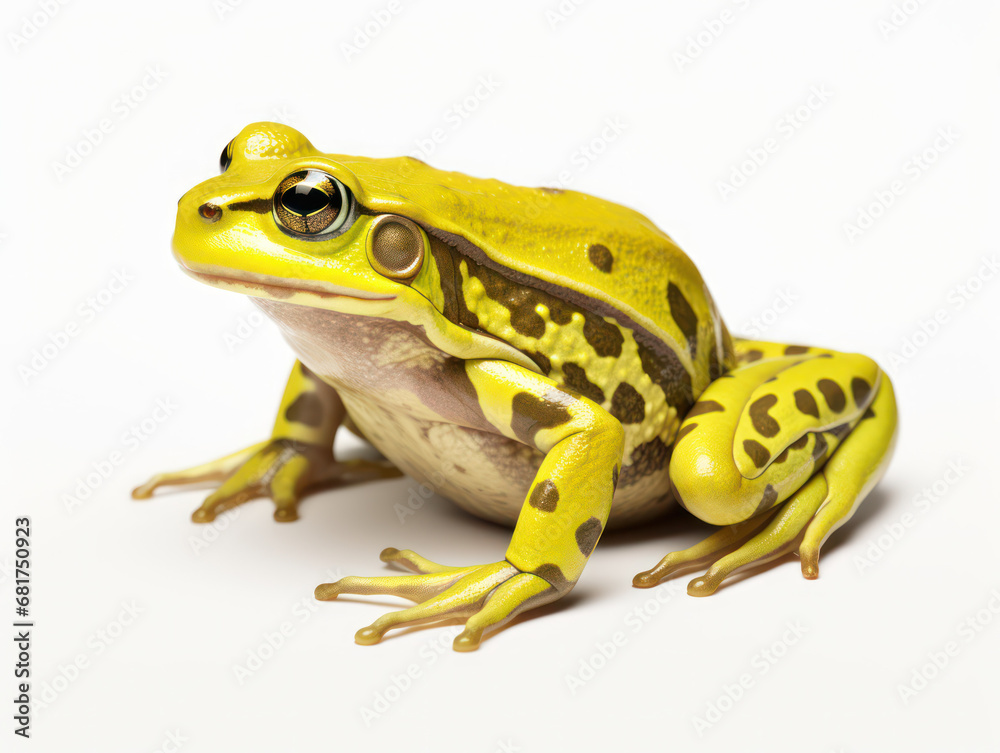Obraz premium Frog Studio Shot Isolated on Clear White Background, Generative AI
