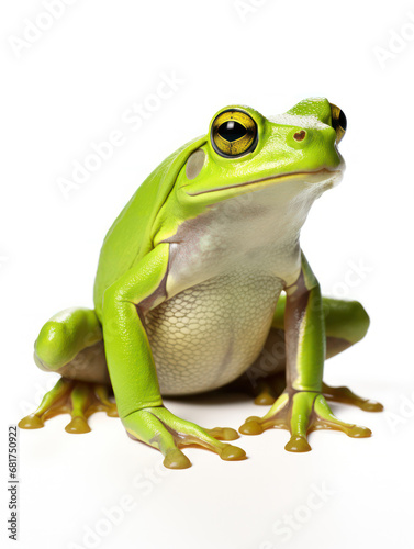 Frog Studio Shot Isolated on Clear White Background, Generative AI