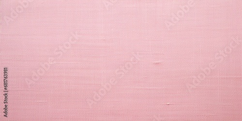 Pink canvas burlap fabric texture background for arts painting in light sweet pale old rose pastel color photo