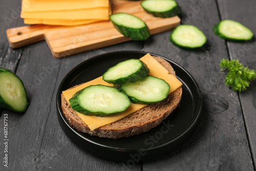 Healthy open-faced sandwich...