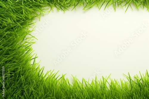 Verdant Grass mockup background. Sunny day. Generate Ai