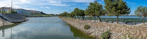Panoramic image of the Alemão boiler located in the Polis area of ​​the Portuguese city of Barreiro, near Lisbon. photo