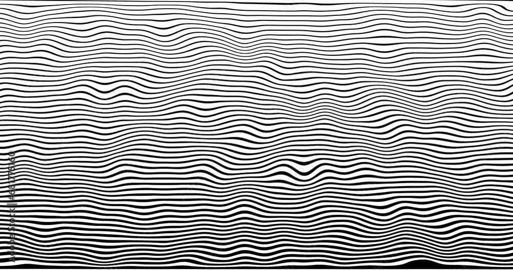 futuristic tech motion dynamic line waving loop. wave line pattern moving over blue background 4K background loop