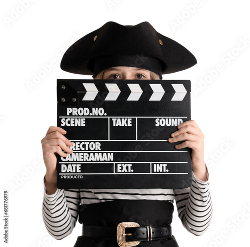 Little actor dressed as pir...
