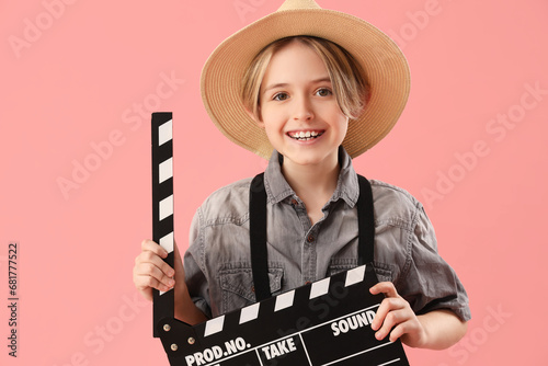 Little actor with movie cla...