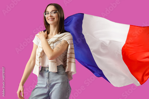 Beautiful young woman with ...