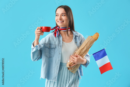 Beautiful young woman with ...