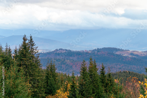 autumn landscape of the Carpathian mountains © viktorbond