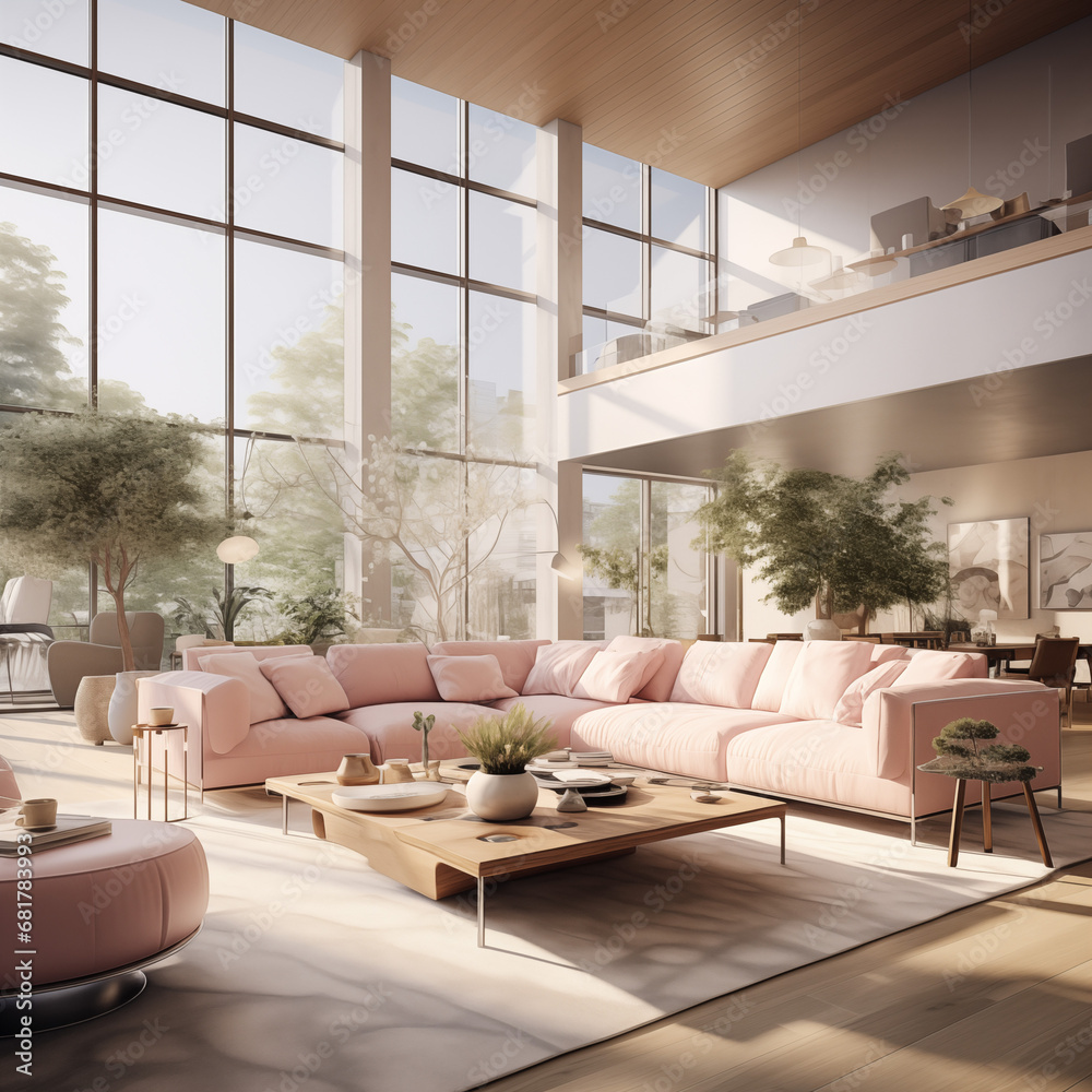modern architecture dining room 1 (Pink) modern architecture dining room 1 (Pink)
