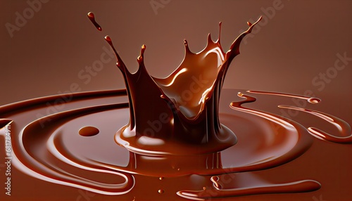 chocolate splash isolated ripple 3d render food dessert insect drink background pouring liquid brown dripped flowing hot healthy sweet dark eating tasty