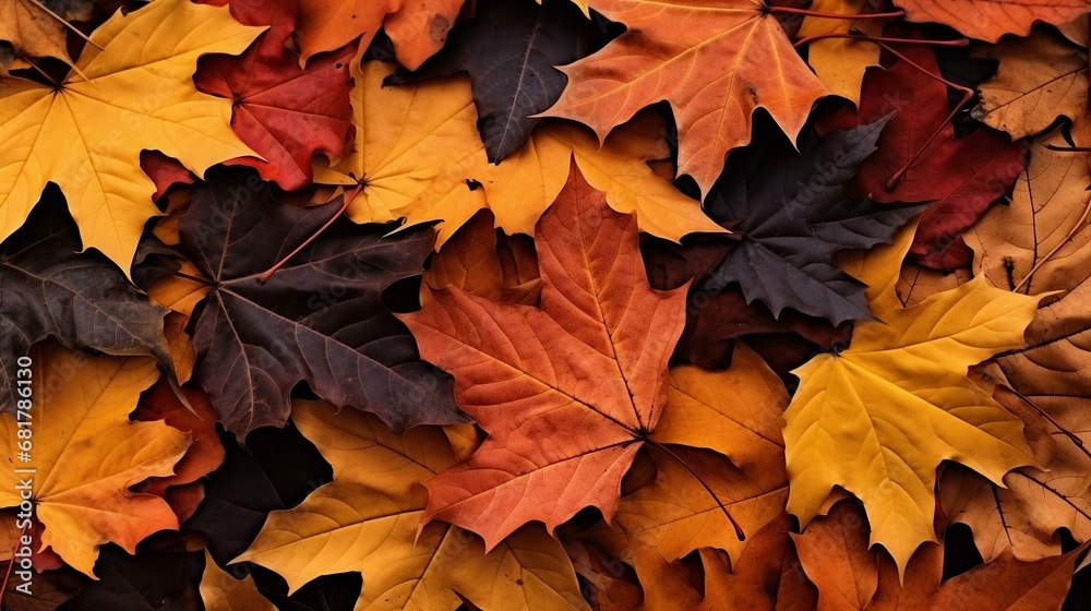 a pile of colorful leaves a pile of colorful leaves