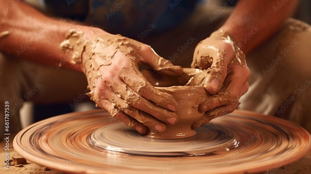 hands holding a plate