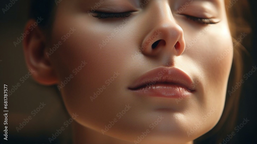 a close up of a woman a close up of a woman